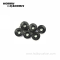 Customized M3/M4/M5 aluminum colored flange Knurled lock nut